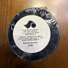 Thermal Transfer Ribbon Black Resin 152mm x 450m (5.98” x 1476’) - Still Sealed picture