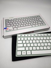 Cherry KW 7100 Mini BT Wireless Slim Keyboard White Used picture