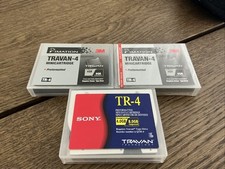 LOT-3M IMATION-TRAVAN-4 MINICARTRIDGE 4GB/8GB-1 New, 1 Used, 1 Sony - 3 Total picture