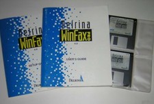 Vintage Delrina WinFax Pro 4.0 Software Diskettes and Manuals Windows 3.1 (1994) picture