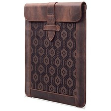 LONDO GENUINE LEATHER SLEEVE BAG – STYLISH & DURABLE FOR TABLETS - CINNAMON picture