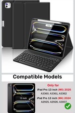 FUWANG for iPad Pro 13 Inch Case with Keyboard (M5/M4) 2025/2024, Black No PEN picture