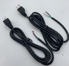 3-Prong Power Cord Wire Appliance Cord 10 Amp Max,300 Volts 18 AWG Cable 2 PACK picture