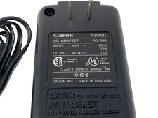Genuine Canon Model AD-300 AC Adapter for BJC Printers 13.5V-1.0A K30081 OEM picture