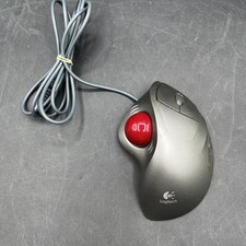 Logitech T-BB18 TrackMan Wheel Marble Mouse Wired USB Trackball Ball  picture
