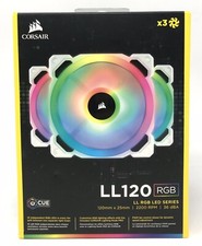 Corsair LL Series LL120 RGB 120mm Dual Light Loop RGB LED PWM X 3 Fan Pack”seal” picture