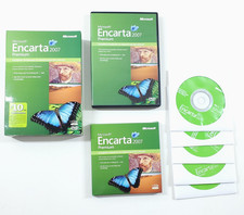 Microsoft Encarta Premium 2007 Package 5 CDs Multimedia Encyclopedia Set picture