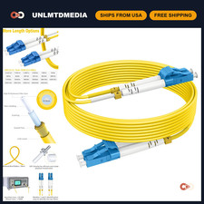 100ft LC to LC Single Mode Fiber Patch Cable - High-Speed Network Connection picture