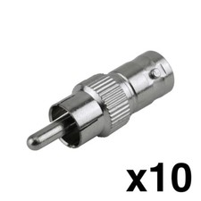 Construct Pro BNC Female to RCA Male Connectors (10 Pack) picture