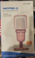 New Ko-star Professional Rgb Gaming Microphone PINK picture
