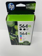 5 Genuine Hp 564 XL High Yield 2x BK C M Y Ink Cartridges N9H68FN Exp 2022 picture