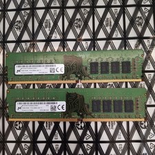 Micron 32GB Kit (2x16GB) DDR4 2666MHz PC4-2666V Desktop RAM MTA16ATF2G64AZ-2G6E1 picture