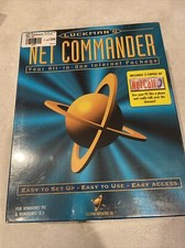 RARE SEALED BIG BOX NET COMMANDER LUCKMAN´S All in 1 internet Windows 95 3.1 PC picture