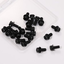 20 PCS Vesa Screws, VESA Compatible M4x10mm TV/Monitor Wall Mount M4, black picture
