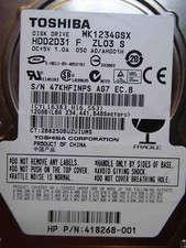 Toshiba MK1234GSX HDD2D31 F ZL03 | 050 A0 / AH001H | 120GB #04 picture