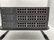 Lot of 3 TP-Link TL-SG1024S 24-Port Gigabit Switch 10/100/1000Mbps picture