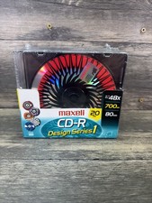 CD-R Design Series 1 20 Pack Maxell 700MB 48x- New Sealed picture