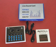 REMALL V8 Sound Card External Audio Interface USB 2.0 3.5mm In/Out Voice Change picture