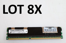 Lot 8x 4GB (32GB) Micron MT36JSZF51272PZ-1G4F1DD PC3-10600R Server Memory picture