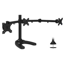 Mount-It Full Motion Triple Monitor Desk Stand with Base Adapter picture