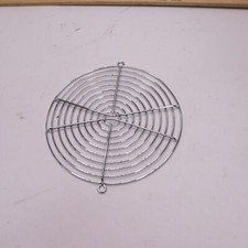 Fan Finger Guard Round Steel Silver 6-1/16