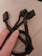 4 Pcs  6 pin Perif to 3X IDE DRIVER POWER cable FOR EVGA SuperNOVA 750-1300 G2 picture