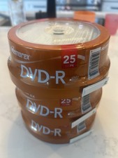 Lot of 3 Memorex DVD-R 25 Pack 4.7GB 16x Blank Discs 75 Total New Sealed picture