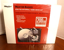 Maxtor Basics ATA/100 Internal Hard Drive Kit 200GB 8MB Cache 7200RPM NEW picture