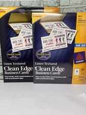 Lot Avery Clean Edge Printable Business Cards 2