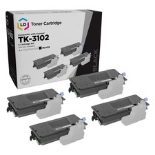 LD Set of 4 Comp Kyocera-Mita Black TK-3102 1T02MS0US0 Toner FS-2100DN picture