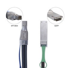 External SAS Cable QSFP SFF-8436 to SFF-8644 Hybrid HD Mini SAS Cable 3.3ft picture