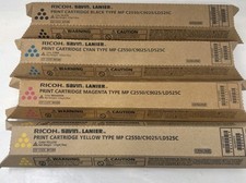 RICOH Savin Lanier Toner OEM Cartridges MP C2550  841280 841281 841282 841283 picture