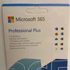 Microsoft 365 Professional– 5 PC or Mac License – with  USB media picture