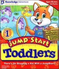 JumpStart Toddlers PC CD learn vocab mouse control songs ABCs 123s kids game picture