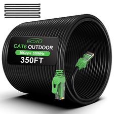 350FT Cat6 Outdoor Ethernet Cable, In-Ground, Heavy Duty Direct Burial, 24AWG CC picture