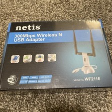 Netis Wireless N 300Mbps Long-Range USB Adapter with Two 5dBi Antennas and USB picture