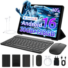 10.1 inch Tablet Android 16 30GB +128GB (up to 1TB) IPS LCD WIFI Widevine 1 picture
