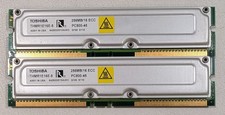 Toshiba 512MB Lot (2x 256MB) PC800-45 RDRAM Rambus Memory THMR1N16E-8 184 NonECC picture