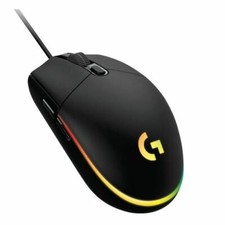 New Logitech G203 LIGHTSYNC Wired Optical Gaming Mouse,Black, 910-005790, Retail picture
