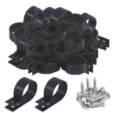 Keadic 60Pcs Black Nylon Cable Clamps Cable Clips Wire Clips Assortment Kit Nylo picture