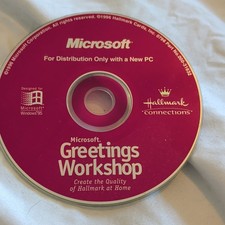 Microsoft Greetings Workshop DTP Software CD-ROM for Windows 95, English picture