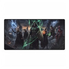 Marvel Superheroes Doctor Doom And Cinematic Ensemble Dark Background Mouse Pad picture