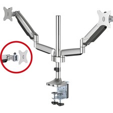 SIIG Dual Monitor Gas Spring Desk Mount with USB Port - 17 to 32