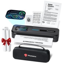 Phomemo M832D Touchscreen Inkless Portable Printer with Case & 3 Roll Paper picture