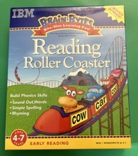 IBM NEW Brain Bytes Reading Roller Coaster Mac/Windows 95 CD-ROM 1998 New/Sealed picture