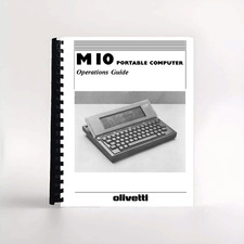 Olivetti M10 Portable Computer Vintage Operation's Guide Manual picture