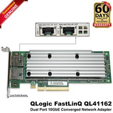 Dell Qlogic QL41162HLRJ Dual-Port 10GBASE-T PCI-E 3.0x8 Network Card LP 2J3X7 picture