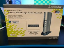 iogear GCS84B MiniView SE 4-Port Desktop KVM Switch picture