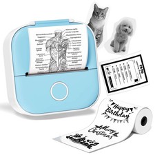 Mini Sticker Printer - T02 Mini Printer Sticker Maker, Print Pod Pocket Machi... picture