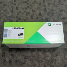 Genuine Lexmark 24B6020 Black Toner Cartridge picture